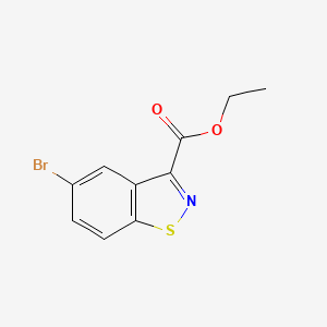 molecular formula C10H8BrNO2S B3020971 Ethyl 5-bromobenzo[D]isothiazole-3-carboxylate CAS No. 936923-58-9
