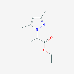 molecular formula C10H16N2O2 B3020981 ethyl 2-(3,5-dimethyl-1H-pyrazol-1-yl)propanoate CAS No. 500335-74-0