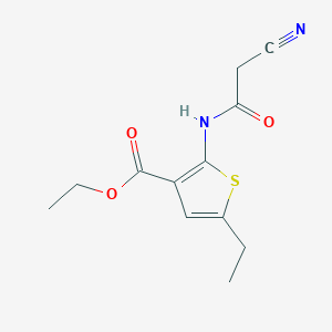 Ethyl 2-[(cyanoacetyl)amino]-5-ethylthiophene-3-carboxylate
