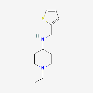 molecular formula C12H20N2S B3020988 1-ethyl-N-(thien-2-ylmethyl)piperidin-4-amine CAS No. 100526-35-0