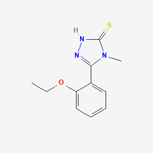 molecular formula C11H13N3OS B3021004 5-(2-ethoxyphenyl)-4-methyl-4H-1,2,4-triazole-3-thiol CAS No. 725245-13-6