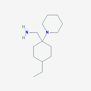 molecular formula C14H28N2 B3021008 (4-Ethyl-1-piperidin-1-ylcyclohexyl)methylamine CAS No. 1019126-10-3