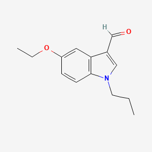 molecular formula C14H17NO2 B3021016 5-ethoxy-1-propyl-1H-indole-3-carbaldehyde CAS No. 1134334-43-2