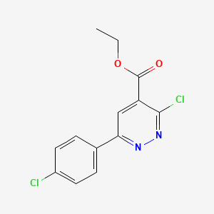 molecular formula C13H10Cl2N2O2 B3021029 Ethyl 3-chloro-6-(4-chlorophenyl)pyridazine-4-carboxylate CAS No. 220287-28-5