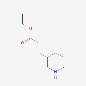 molecular formula C10H19NO2 B3021031 Ethyl 3-piperidin-3-ylpropanoate CAS No. 91017-00-4