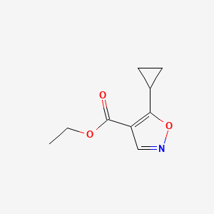 molecular formula C9H11NO3 B3021033 5-环丙基异恶唑-4-羧酸乙酯 CAS No. 124845-03-0