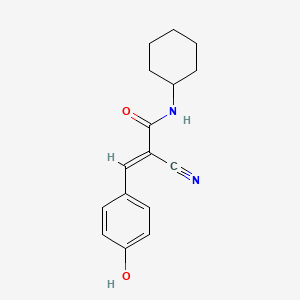 (2E)-2-Cyano-N-cyclohexyl-3-(4-hydroxyphenyl)acrylamide