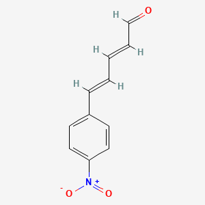 molecular formula C11H9NO3 B3021047 (2E,4E)-5-(4-nitrophenyl)penta-2,4-dienal CAS No. 49678-09-3
