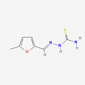 molecular formula C7H9N3OS B3021051 Hydrazinecarbothioamide, 2-((5-methyl-2-furanyl)methylene)- CAS No. 6823-95-6