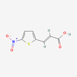 molecular formula C7H5NO4S B3021055 3-(5-硝基噻吩-2-基)丙烯酸 CAS No. 50868-70-7