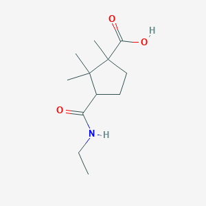3-[(Ethylamino)carbonyl]-1,2,2-trimethylcyclopentanecarboxylic acid