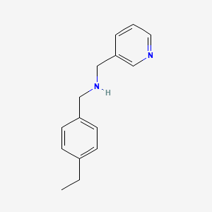 molecular formula C15H19N2+ B3021058 (4-Ethyl-benzyl)-pyridin-3-ylmethyl-amine CAS No. 436096-79-6