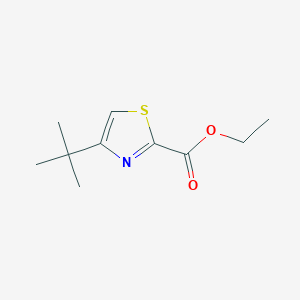 molecular formula C10H15NO2S B3021065 Ethyl 4-(tert-butyl)thiazole-2-carboxylate CAS No. 79247-72-6