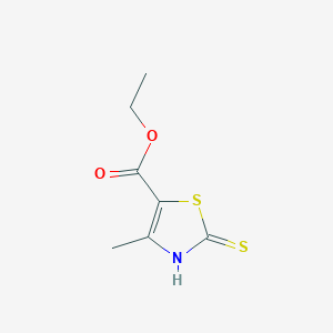Ethyl 4-methyl-2-sulfanyl-1,3-thiazole-5-carboxylate