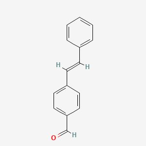 molecular formula C15H12O B3021081 4-Stilbene carboxaldehyde CAS No. 40200-69-9