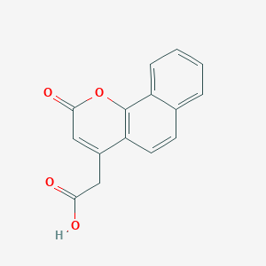 molecular formula C15H10O4 B3021087 (2-oxo-2H-benzo[h]chromen-4-yl)acetic acid CAS No. 101999-46-6