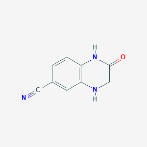 molecular formula C9H7N3O B3021097 2-氧代-1,2,3,4-四氢喹喔啉-6-腈 CAS No. 221290-03-5