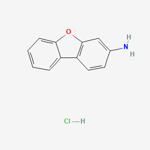 molecular formula C12H10ClNO B3021102 Dibenzofuran-3-ylamine hydrochloride CAS No. 91493-29-7