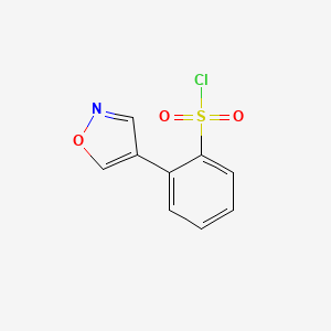 2-(1,2-Oxazol-4-yl)benzene-1-sulfonyl chloride