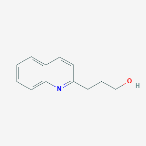 molecular formula C12H13NO B3021111 3-(Quinolin-2-yl)propan-1-ol CAS No. 945-82-4