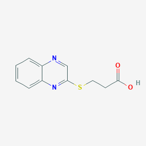 3-(2-Quinoxalinylsulfanyl)propanoic acid