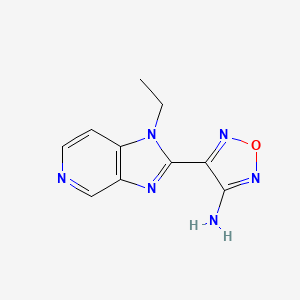 4-(1-ethyl-1H-imidazo[4,5-c]pyridin-2-yl)-1,2,5-oxadiazol-3-amine