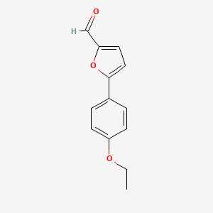 molecular formula C13H12O3 B3021122 5-(4-乙氧基苯基)呋喃-2-甲醛 CAS No. 110360-10-6