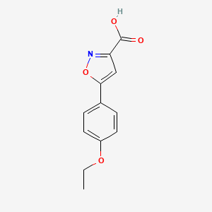 molecular formula C12H11NO4 B3021148 5-(4-Ethoxyphenyl)-1,2-oxazole-3-carboxylic acid CAS No. 887360-48-7