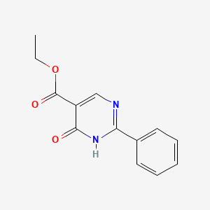 molecular formula C13H12N2O3 B3021162 Ethyl 4-hydroxy-2-phenylpyrimidine-5-carboxylate CAS No. 55613-22-4