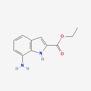 molecular formula C11H12N2O2 B3021201 7-氨基-1H-吲哚-2-甲酸乙酯 CAS No. 71056-61-6