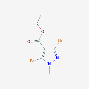 molecular formula C7H8Br2N2O2 B3021203 3,5-二溴-1-甲基-1H-吡唑-4-羧酸乙酯 CAS No. 1017802-88-8