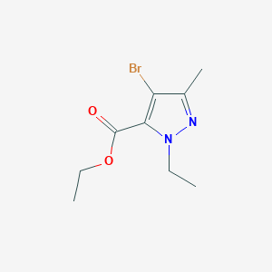 molecular formula C9H13BrN2O2 B3021210 Ethyl 4-bromo-1-ethyl-3-methyl-1H-pyrazole-5-carboxylate CAS No. 1019010-83-3