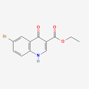 molecular formula C12H10BrNO3 B3021213 6-溴-4-羟基喹啉-3-羧酸乙酯 CAS No. 79607-23-1