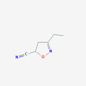 3-Ethyl-4,5-dihydro-1,2-oxazole-5-carbonitrile