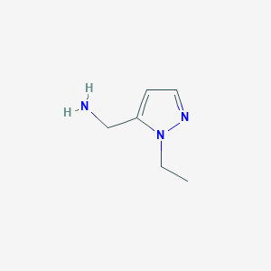 molecular formula C6H11N3 B3021224 (1-Ethyl-1H-pyrazol-5-yl)methanamine CAS No. 389630-97-1