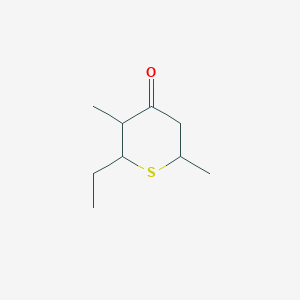 molecular formula C9H16OS B3021233 2-Ethyl-3,6-dimethylthian-4-one CAS No. 462065-51-6