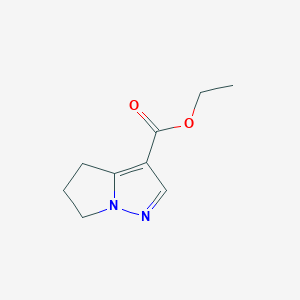 molecular formula C9H12N2O2 B3021235 Ethyl 5,6-dihydro-4H-pyrrolo[1,2-b]pyrazole-3-carboxylate CAS No. 86477-10-3