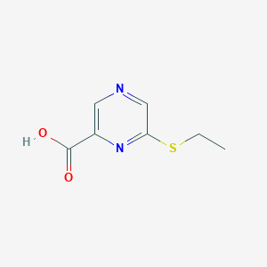 molecular formula C7H8N2O2S B3021238 6-(Ethylsulfanyl)pyrazine-2-carboxylic acid CAS No. 66533-64-0
