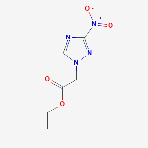 molecular formula C6H8N4O4 B3021246 ethyl (3-nitro-1H-1,2,4-triazol-1-yl)acetate CAS No. 70965-24-1
