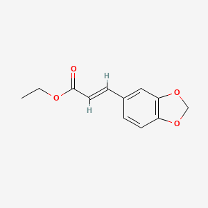 molecular formula C12H12O4 B3021250 Ethyl (E)-3-(1,3-benzodioxol-5-yl)acrylate CAS No. 24393-66-6