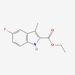 molecular formula C12H12FNO2 B3021251 5-氟-3-甲基-1H-吲哚-2-羧酸乙酯 CAS No. 16382-19-7