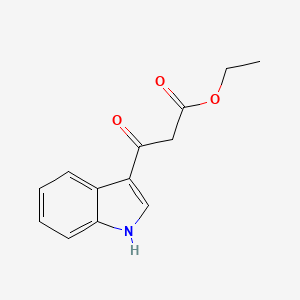 molecular formula C13H13NO3 B3021255 3-(1H-吲哚-3-基)-3-氧代丙酸乙酯 CAS No. 52816-02-1