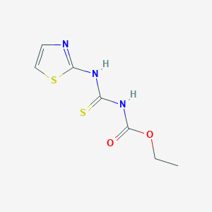 molecular formula C7H9N3O2S2 B3021256 Ethyl (1,3-thiazol-2-ylamino)carbonothioylcarbamate CAS No. 39142-41-1