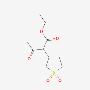 molecular formula C10H16O5S B3021269 2-(1,1-二氧代硫杂环丙烷-3-基)-3-氧代丁酸乙酯 CAS No. 4905-71-9