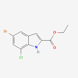 ethyl 5-bromo-7-chloro-1H-indole-2-carboxylate