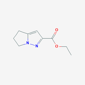 molecular formula C9H12N2O2 B3021285 ethyl 5,6-dihydro-4H-pyrrolo[1,2-b]pyrazole-2-carboxylate CAS No. 86477-09-0