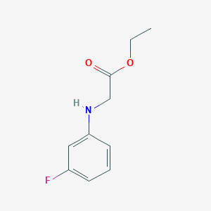 molecular formula C10H12FNO2 B3021289 Ethyl 2-(3-fluoroanilino)acetate CAS No. 2573-30-0