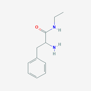 molecular formula C11H16N2O B3021299 2-amino-N-ethyl-3-phenylpropanamide CAS No. 131100-60-2