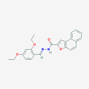 molecular formula C24H22N2O4 B302130 N'-(2,4-diethoxybenzylidene)naphtho[2,1-b]furan-2-carbohydrazide 