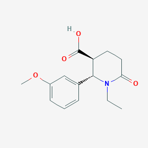 molecular formula C15H19NO4 B3021301 (2S,3S)-1-乙基-2-(3-甲氧基苯基)-6-氧代哌啶-3-羧酸 CAS No. 1391500-60-9